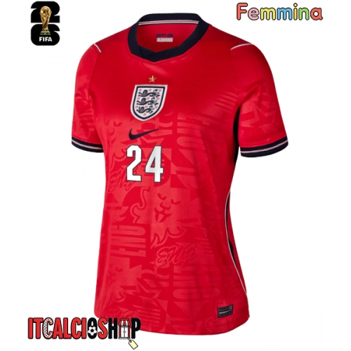 Inghilterra Reece James #24 Seconda Maglia Femmina Mondiali 2026 Manica Corta